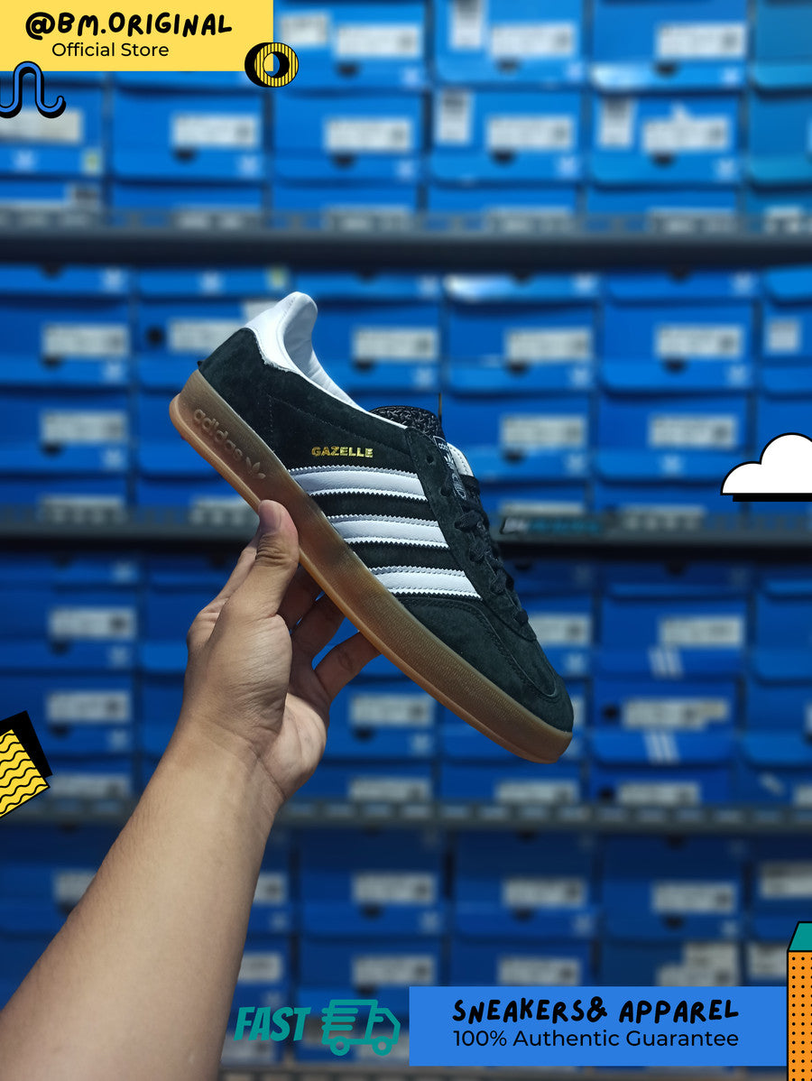 Adidas Gazelle Indoor Core Black White Gumsole ORIGINAL H06259
