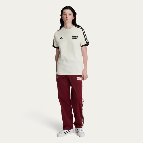 Adidas x Oasis Tour 3-Stripes T-shirt Cream White KT3446