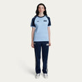Adidas x Oasis Tour 3-Stripes T-shirt Clear Sky Night Indigo KT3447
