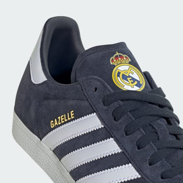 Adidas Gazelle x Real Madrid Legend Ink Cloud White Gold IE8502