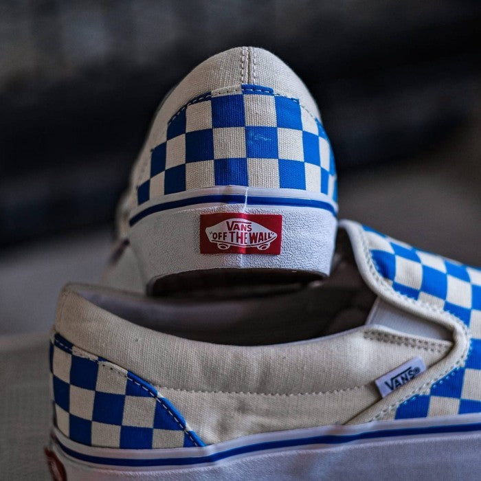 Vans Slip On Checkerboard in Blue