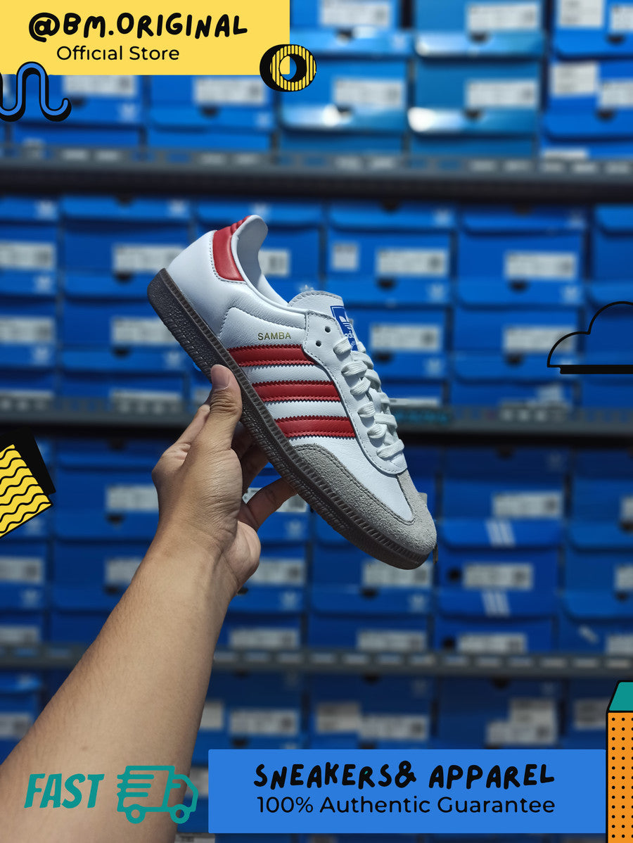 Adidas Samba OG White Better Scarlet Gum IG1025
