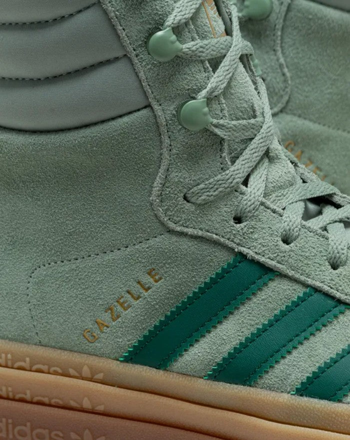 Adidas Gazelle Boot Silver Green Collegiate Green Gold Metallic ID6982