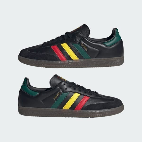 Adidas Samba OG Rasta Core Black Yellow Collegiate Green IH3119