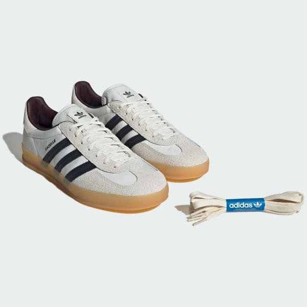 Adidas Gazelle Indoor Hikari Shibata Core White Night Grey Cream White IH9985