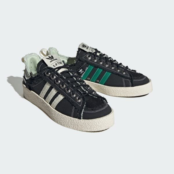 Adidas Campus 80s SFTM Core Black Cream Whitre Linen Green ID4791