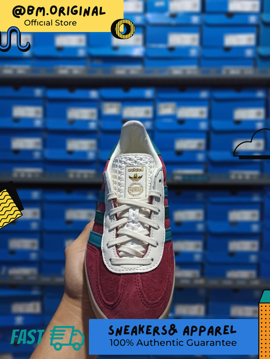 Adidas Gazelle Indoor Collegiate Burgundy Arctic Fuchsia Green IG4996