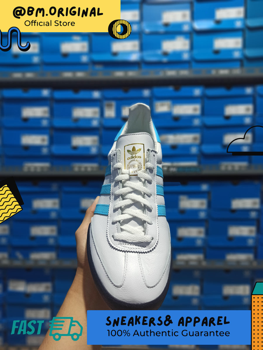 Adidas Jeans White Blue Aqua Gold Metallic IE9976