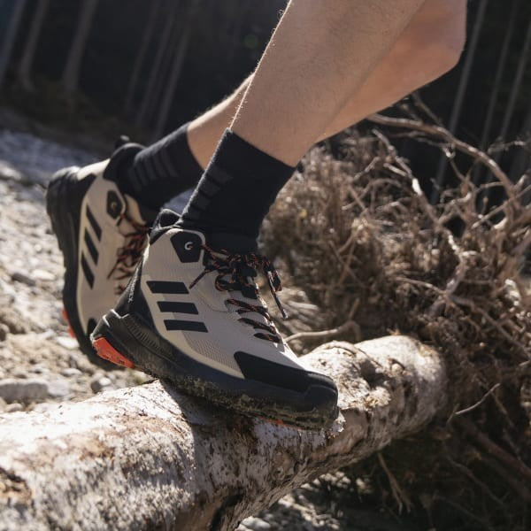 Adidas Terrex Anylander Mid Hiking WONDER Beige Core Black Semi Impact Orange IE1474