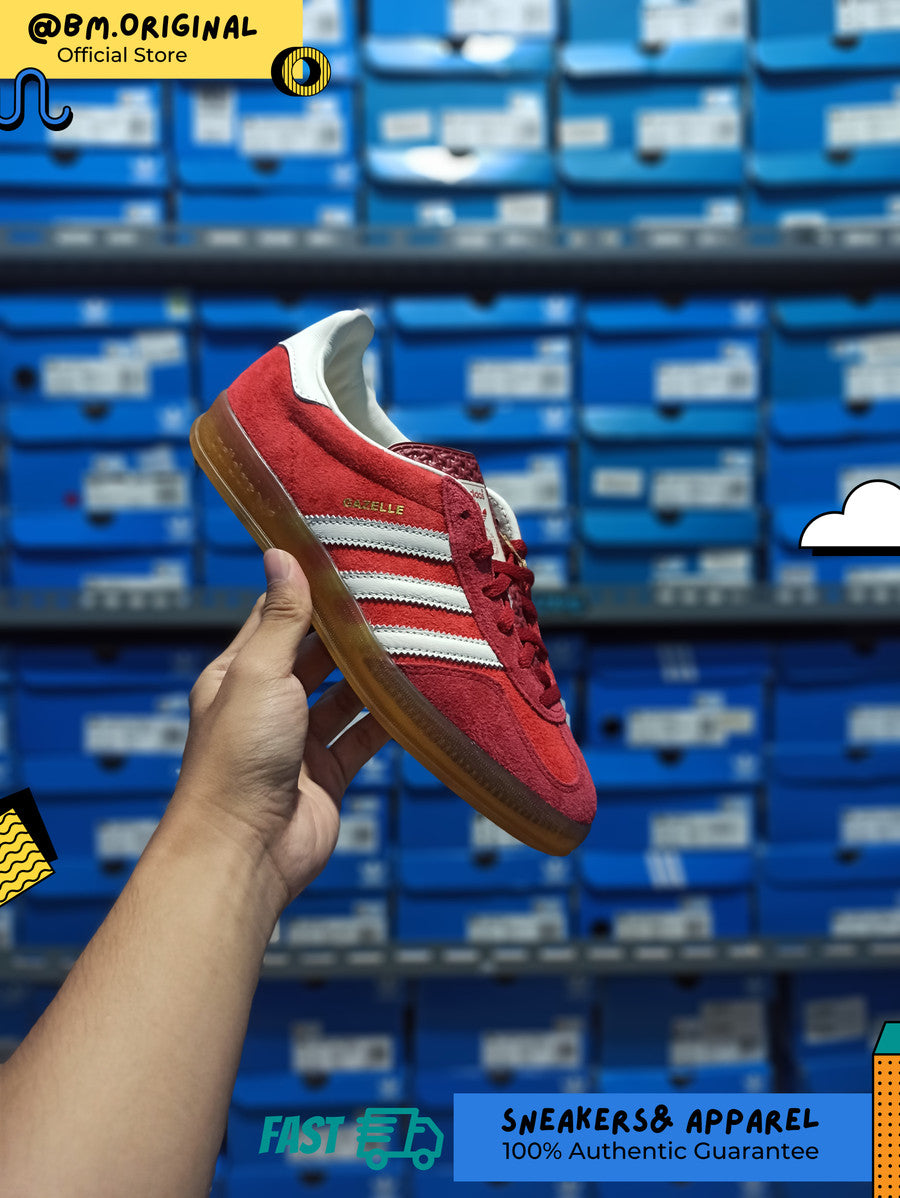 Adidas Gazelle Indoor Active Maroon Off White Gum IE1051