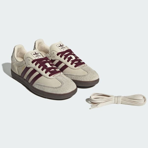 Adidas Samba OG Wonder White Maroon Putty Grey IG1987