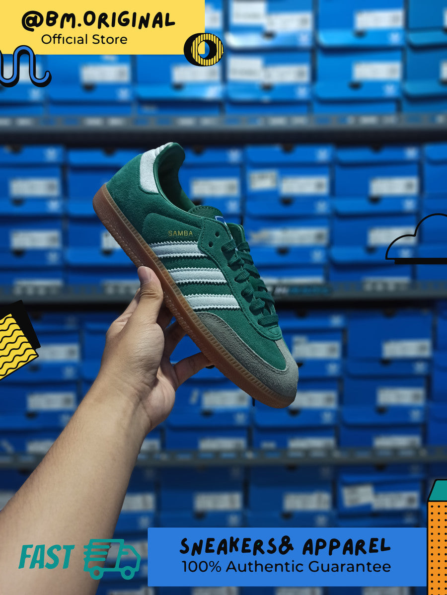 Adidas Samba OG Green White Gumsole ID2054