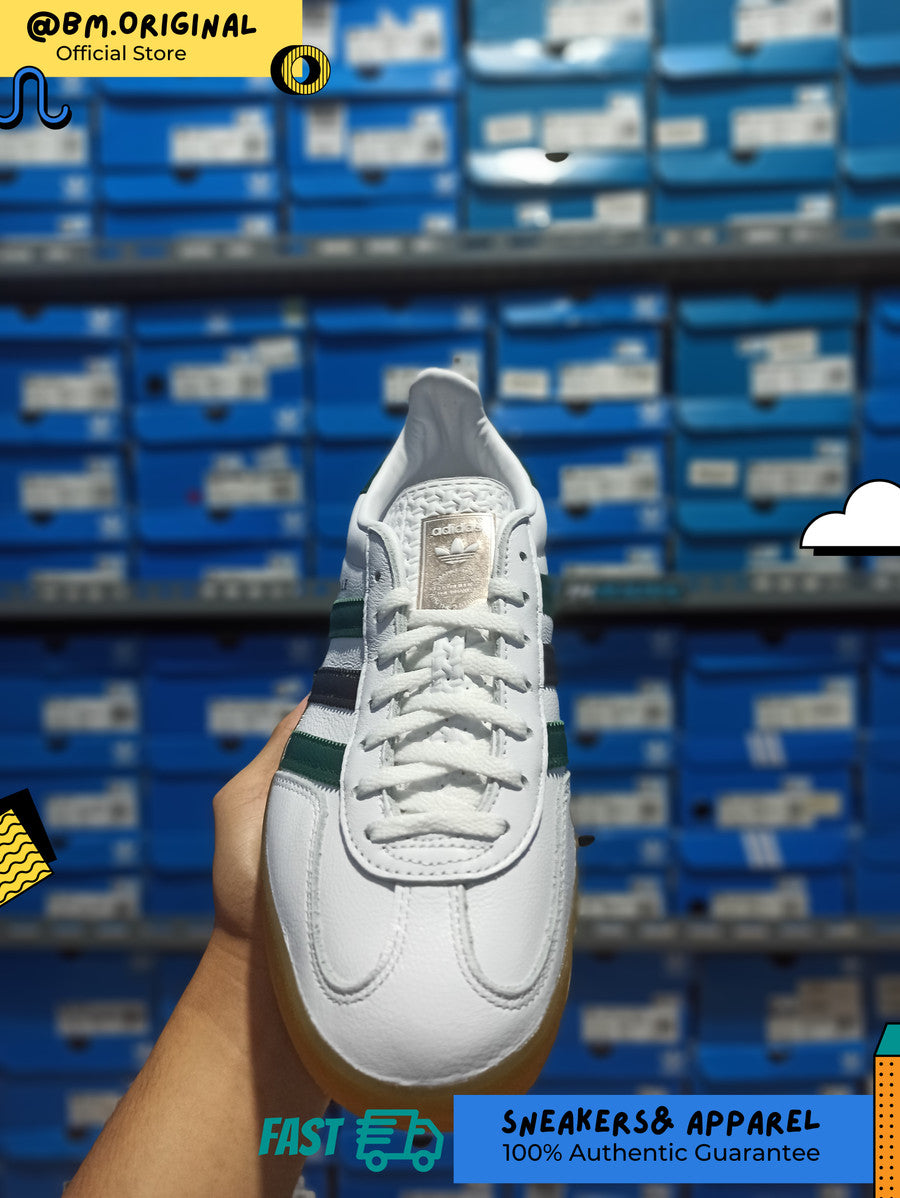 Adidas Gazelle Indoor Cloud White Collegiate Green Core Black IE2957