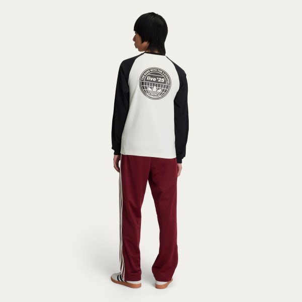 Adidas x Oasis Tour 3-Stripes Longsleeve Tee Cream White KK9120