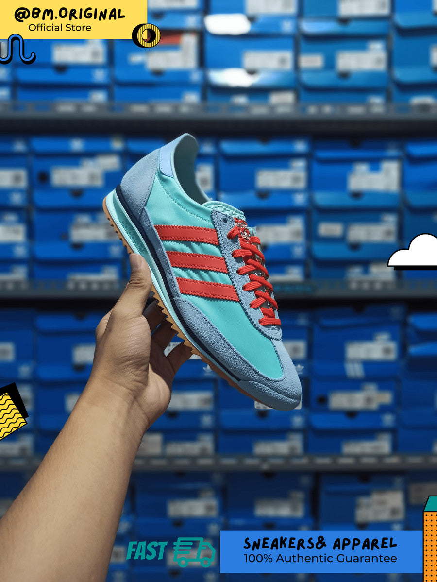 Adidas SL 72 OG Semi Flash Aqua Bright Red Clear Sky JH7397