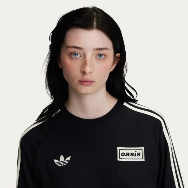 Adidas x Oasis Tour 3-Stripes Longsleeve Tee Black KT3428