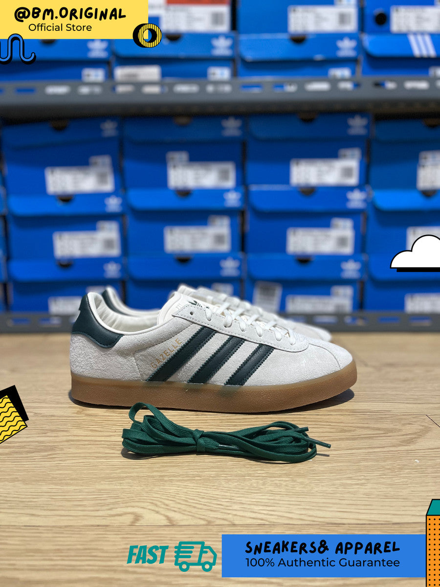 Adidas Gazelle 85 Off White Collegiate Green Gold Metallic IH2213