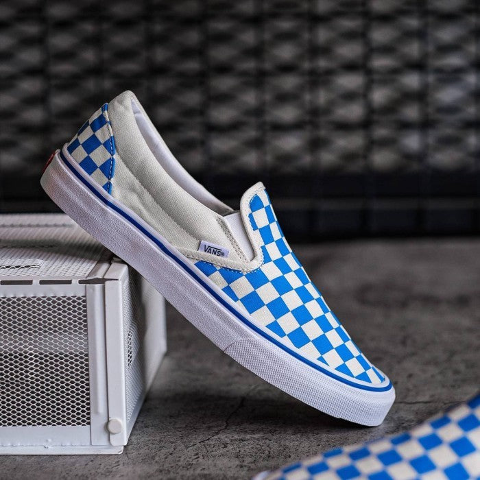 Vans Slip On Checkerboard in Blue