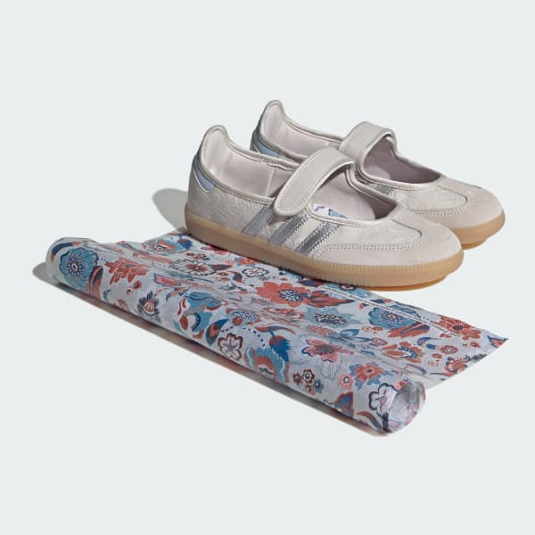 ADIDAS Samba JANE W x Liberty London Chalk Pearl Silver Metallic Chalk White IH6978