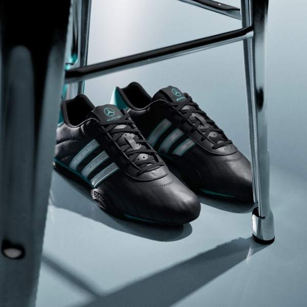 Adidas ADIRACER LO TIM F1 MERCEDES AMG PETRONAS Core Black Matte Silver Semi Mint Rush KJ1188