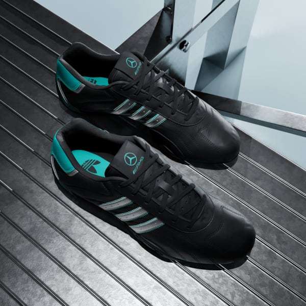 Adidas ADIRACER LO TIM F1 MERCEDES AMG PETRONAS Core Black Matte Silver Semi Mint Rush KJ1188