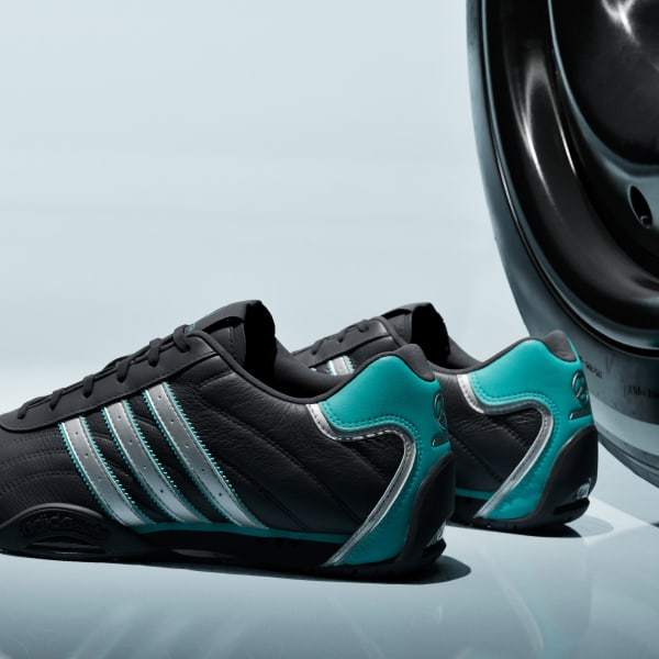 Adidas ADIRACER LO TIM F1 MERCEDES AMG PETRONAS Core Black Matte Silver Semi Mint Rush KJ1188