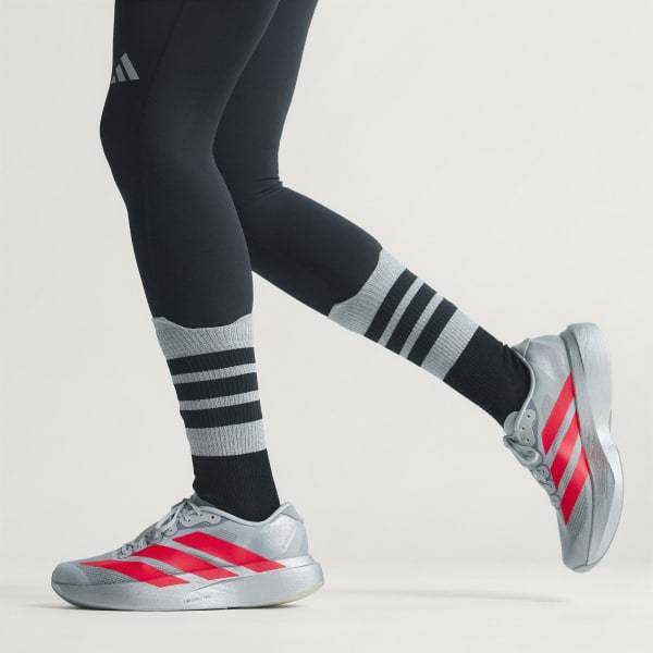 Adidas ADIZERO EVO SL Silver Metallic Lucid Red Iron Metallic KI3383 KI3381 2