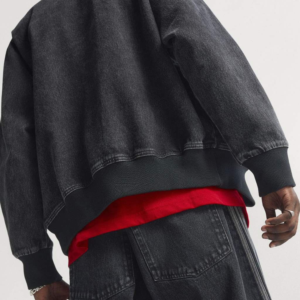 Adidas Adicolor Denim Firebird Track Top True Black Indigo KD1516