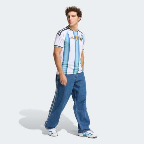 Adidas Argentina 26 Home Jersey White Icey Blue Light Blue JM8396
