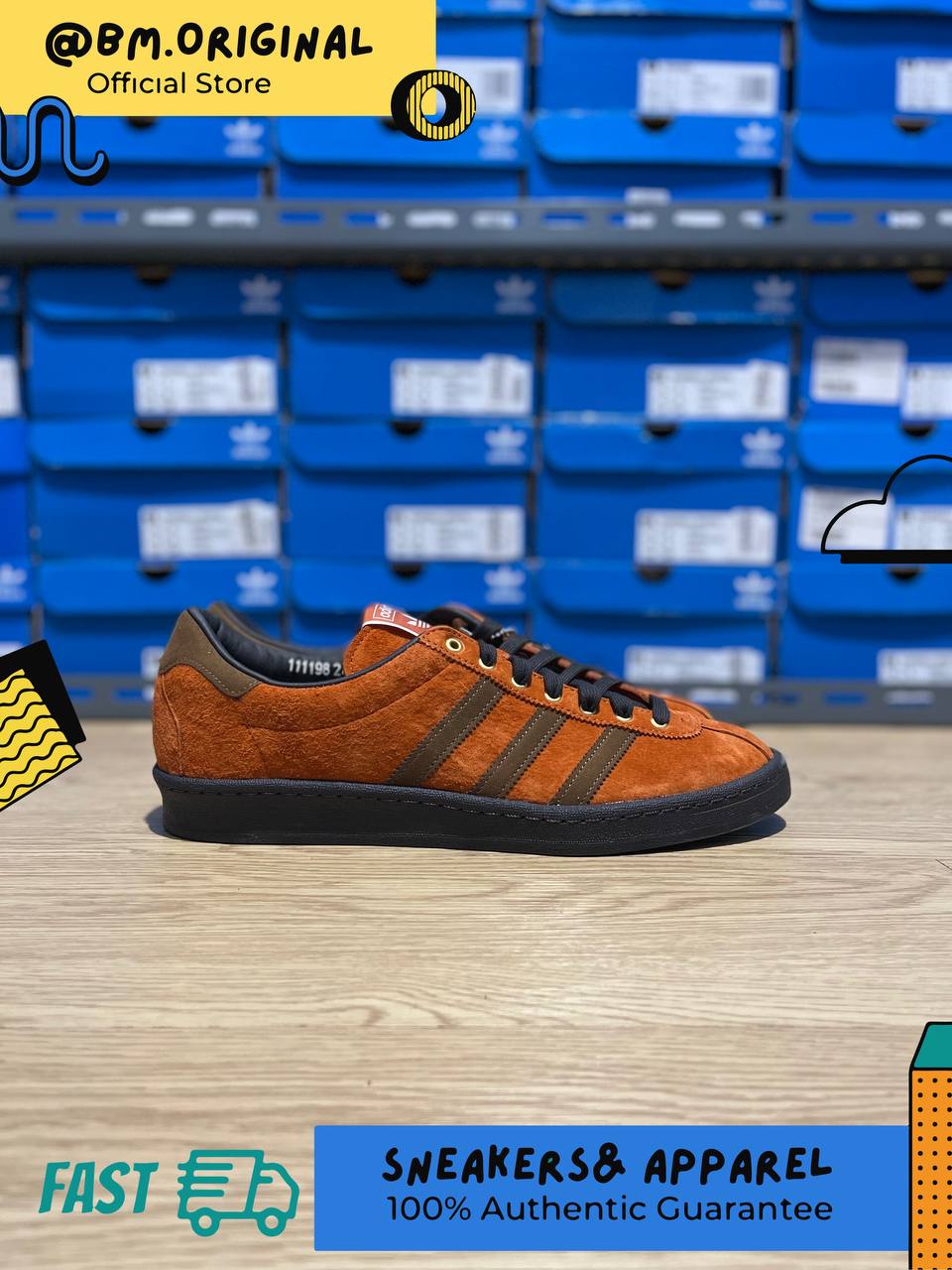 Adidas Arkesden SPZL Fox Red Night Brown Off White HP8845