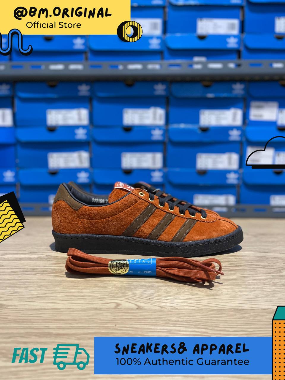 Adidas Arkesden SPZL Fox Red Night Brown Off White HP8845