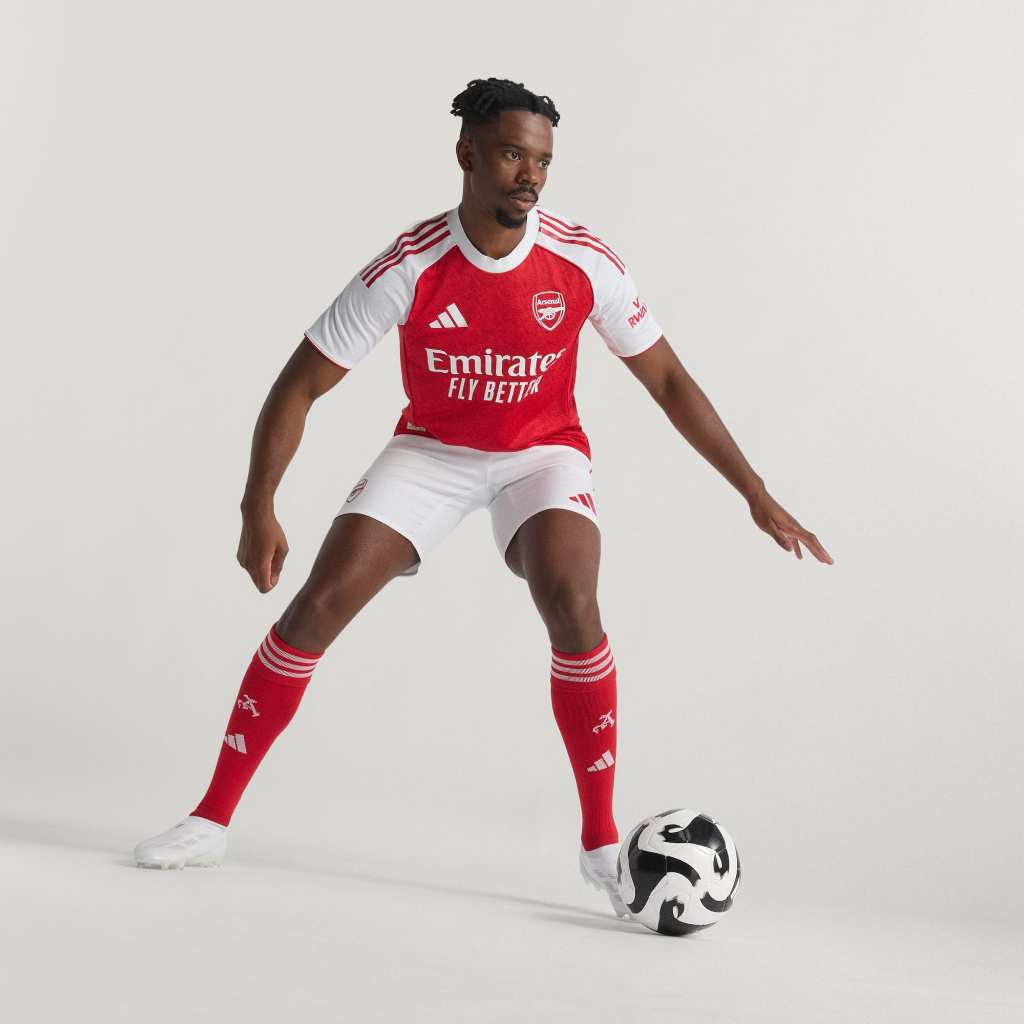 Adidas Arsenal 25/26 Home Authentic Jersey Better Scarlet White JI9516