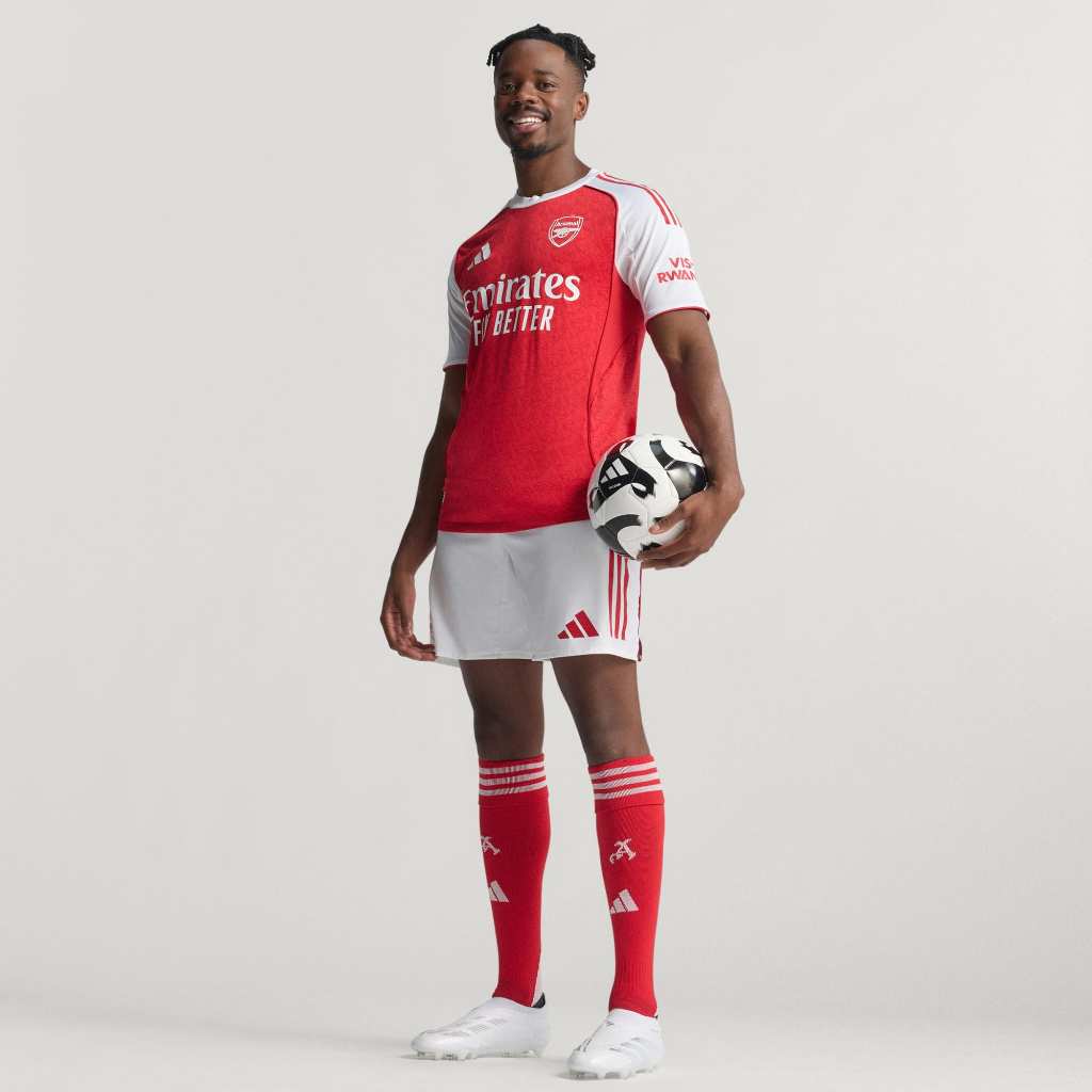 Adidas Arsenal 25/26 Home Authentic Jersey Better Scarlet White JI9516