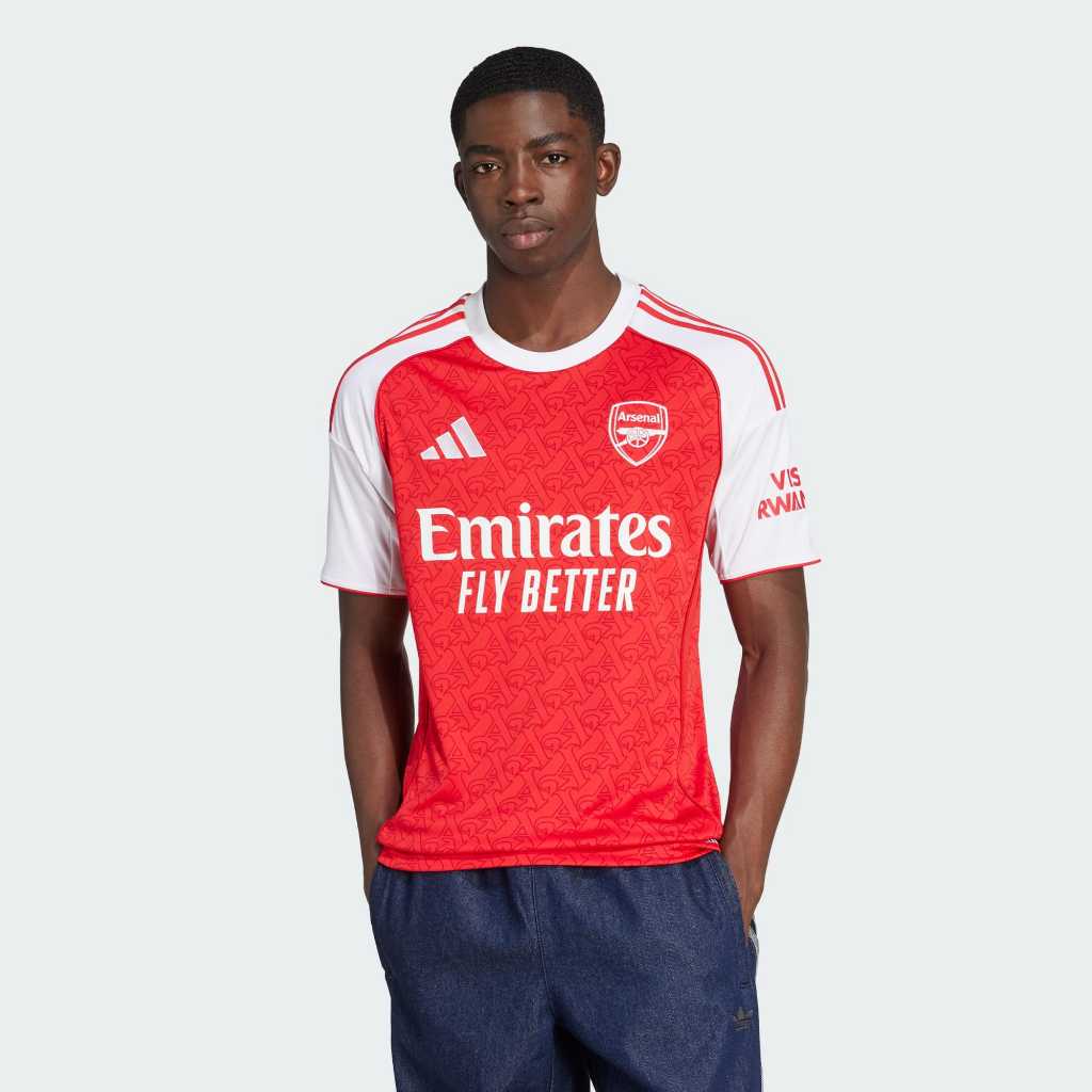 Adidas Arsenal 25/26 Home Jersey Better Scarlet White JI9517