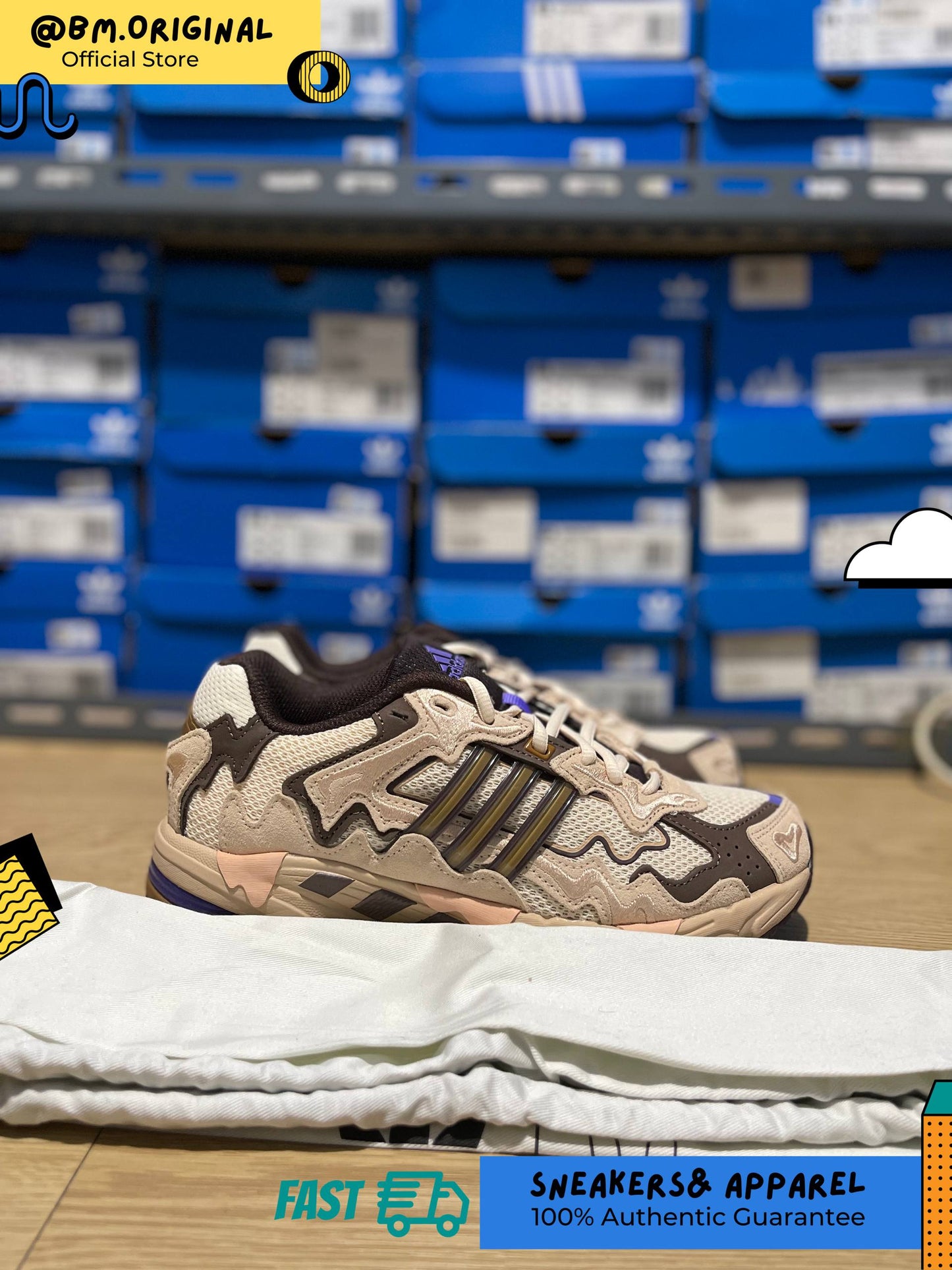 Adidas Bad Bunny Response Ecru Tint Bronze Strata Earth Strata ID0780