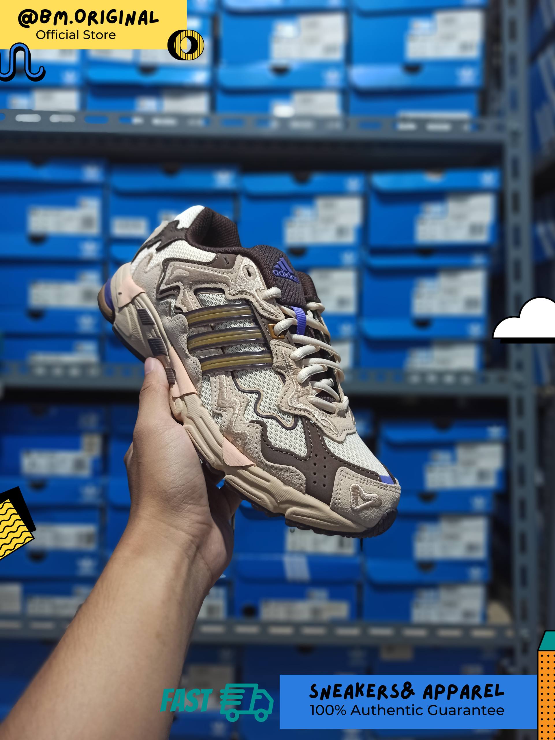 Adidas Bad Bunny Response Ecru Tint Bronze Strata Earth Strata ID0780