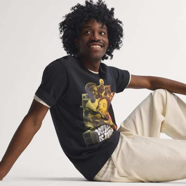 Adidas Bob Marley T-shirt Black KD2417