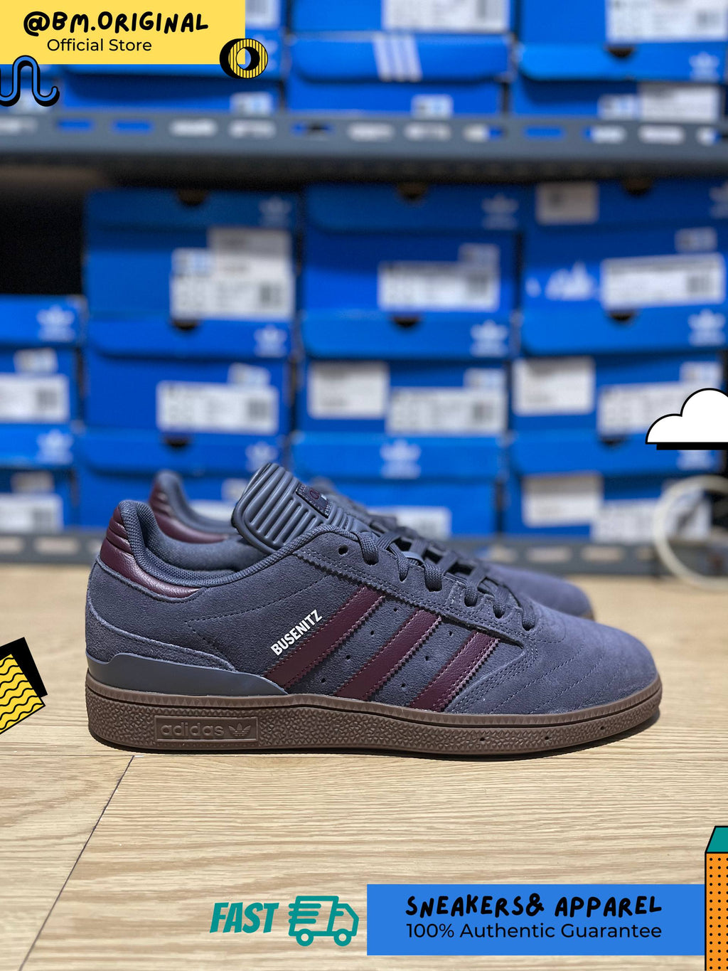 Adidas Busenitz Pro Aurora Onix Maroon Gum HQ7532