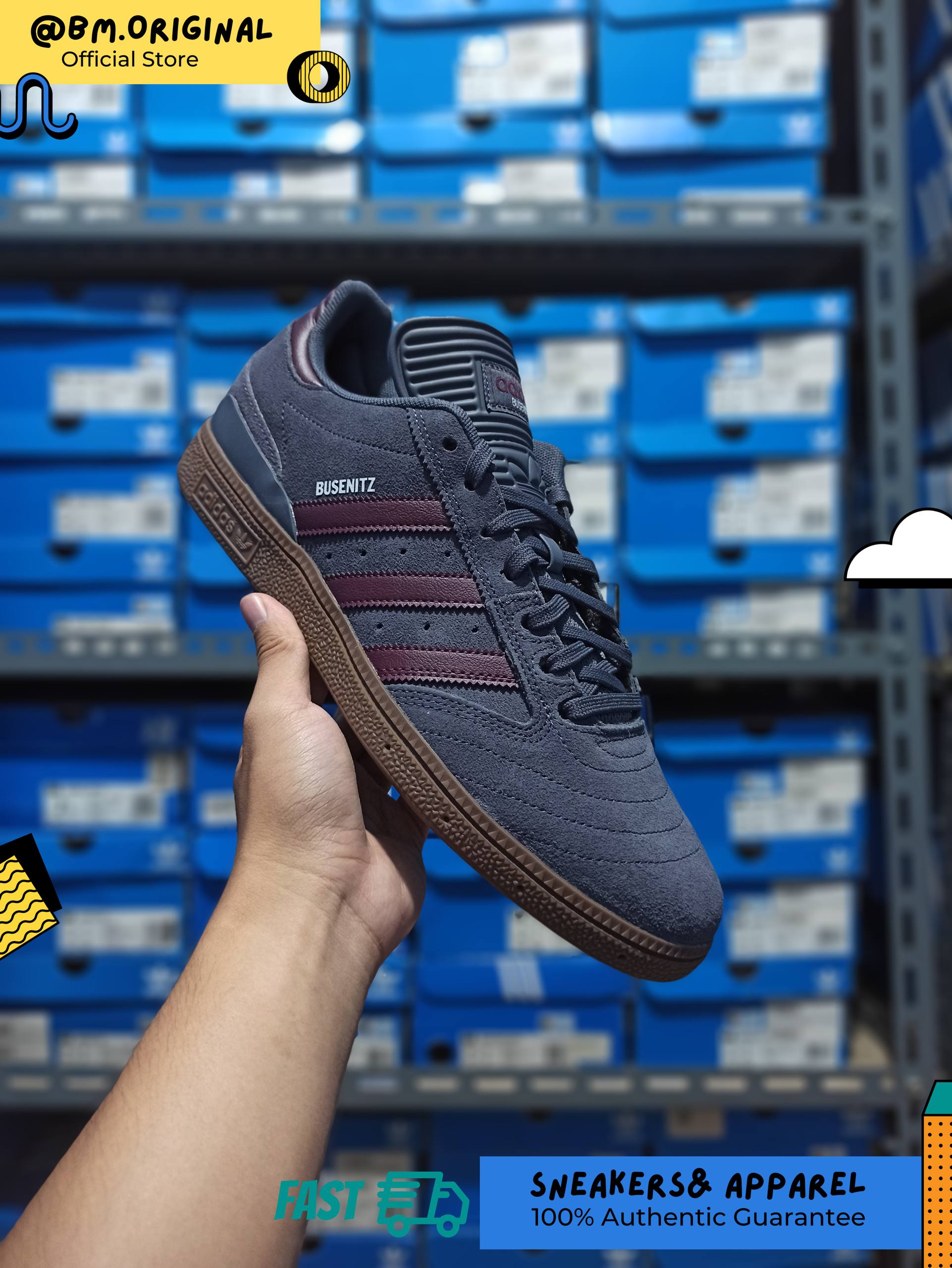 Adidas Busenitz Pro Aurora Onix Maroon Gum HQ7532