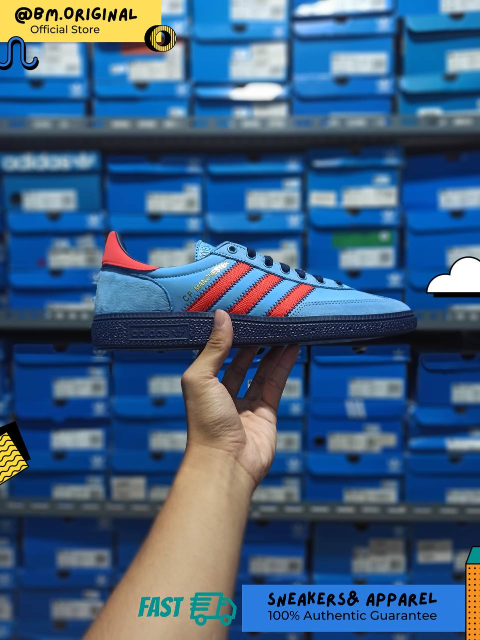 Adidas CP Manchester SPZL Light Blue Bright Red Dark Blue IH3312