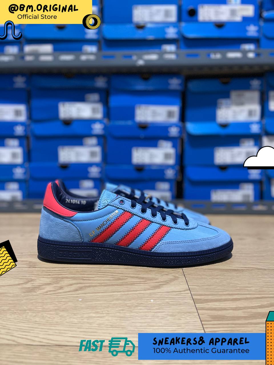 Adidas CP Manchester SPZL Light Blue Bright Red Dark Blue IH3312
