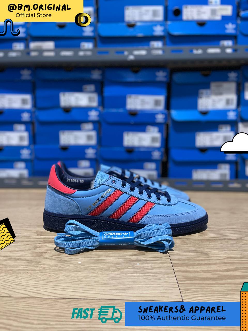 Adidas CP Manchester SPZL Light Blue Bright Red Dark Blue IH3312