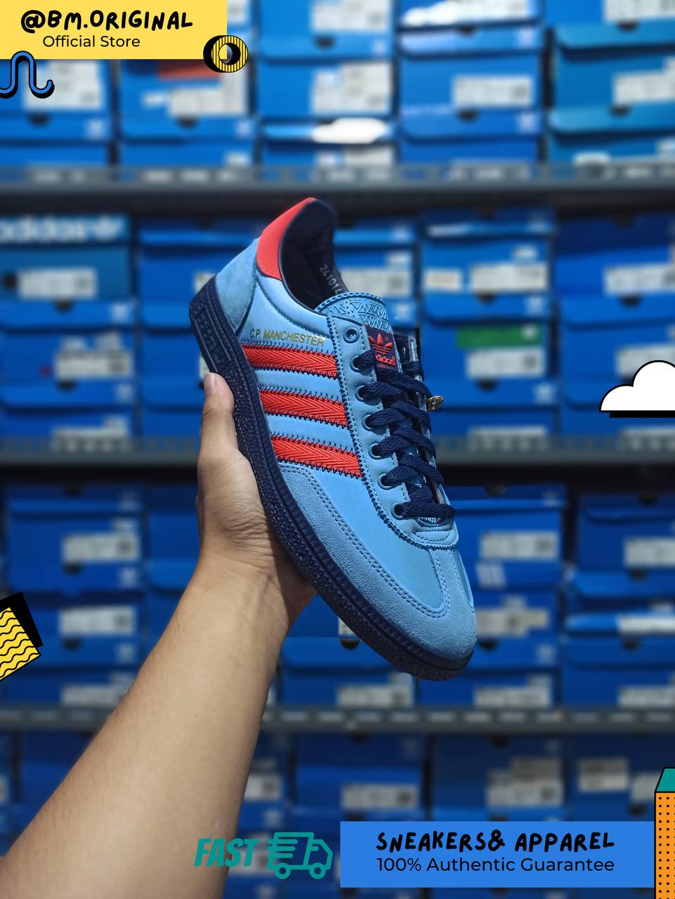 Adidas CP Manchester SPZL Light Blue Bright Red Dark Blue IH3312
