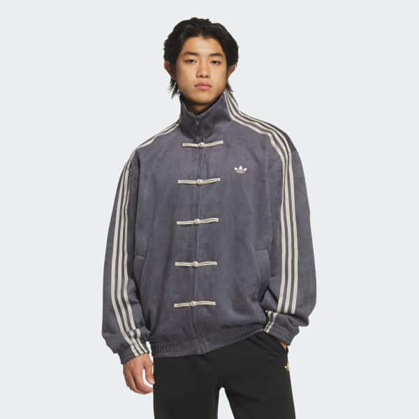 Adidas Cheongsam Chinese New Year Track Top Grey Six KR0295