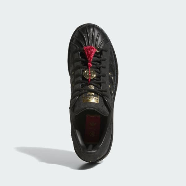 Adidas Clot Superstar Edison Chen Core Black Carbon Gold Metallic JR5114