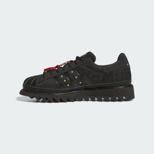 Adidas Clot Superstar Edison Chen Core Black Carbon Gold Metallic JR5114