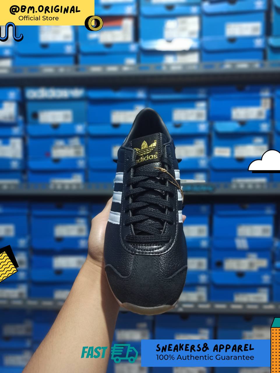 Adidas Country Japan Core Black Cloud White Blue IH0299