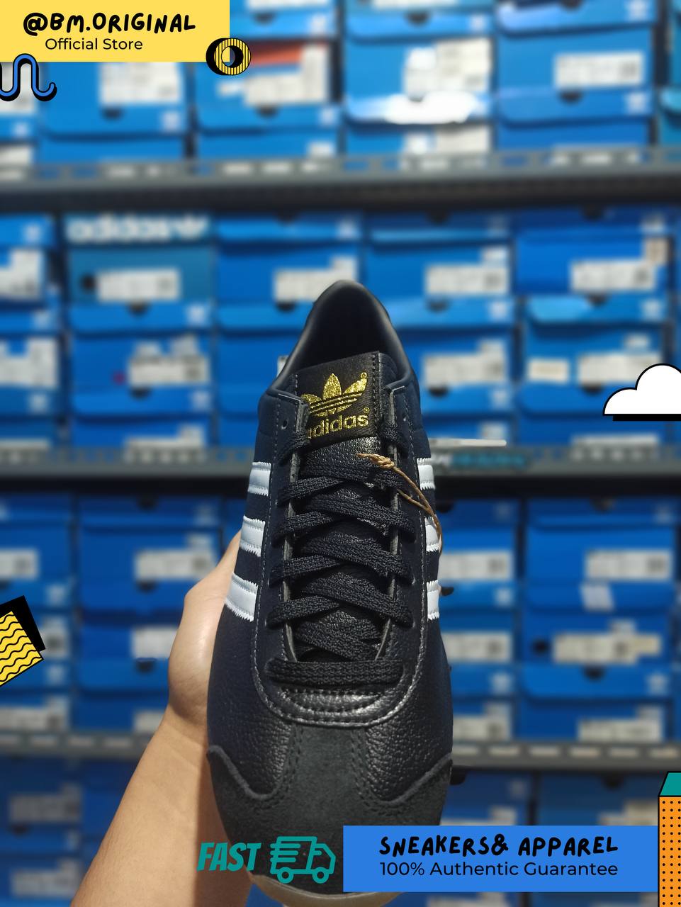 Adidas Country Japan Core Black Cloud White Blue IH0299