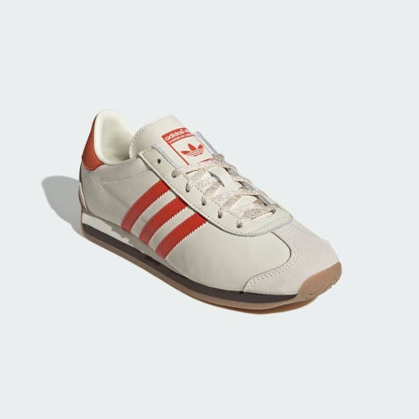 Adidas Country OG Cream White Preloved Red Dark Brown JI0517