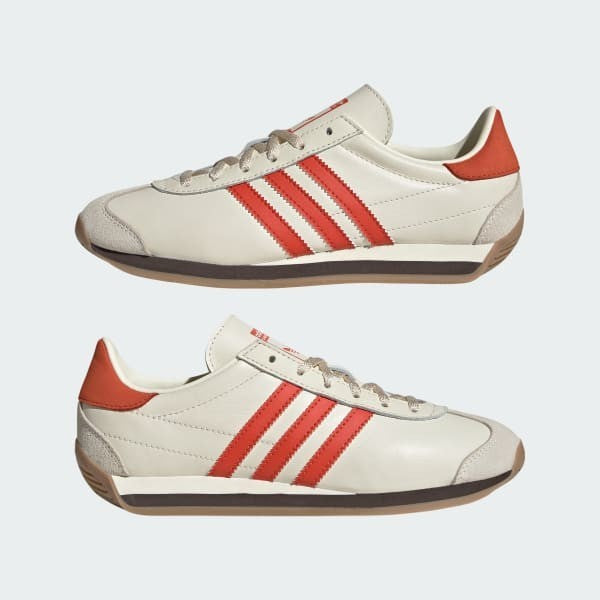Adidas Country OG Cream White Preloved Red Dark Brown JI0517